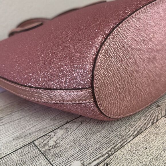 Kate Spade New York Pink Glimmer Glitter Satchel NWT - Picture 8 of 14
